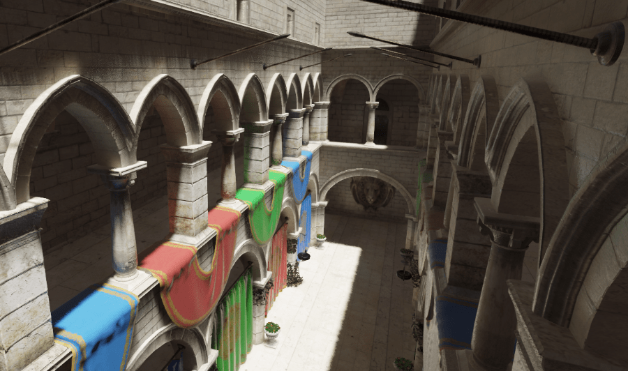 Sponza Atrium SSGI/SSR on a 2080 RTX