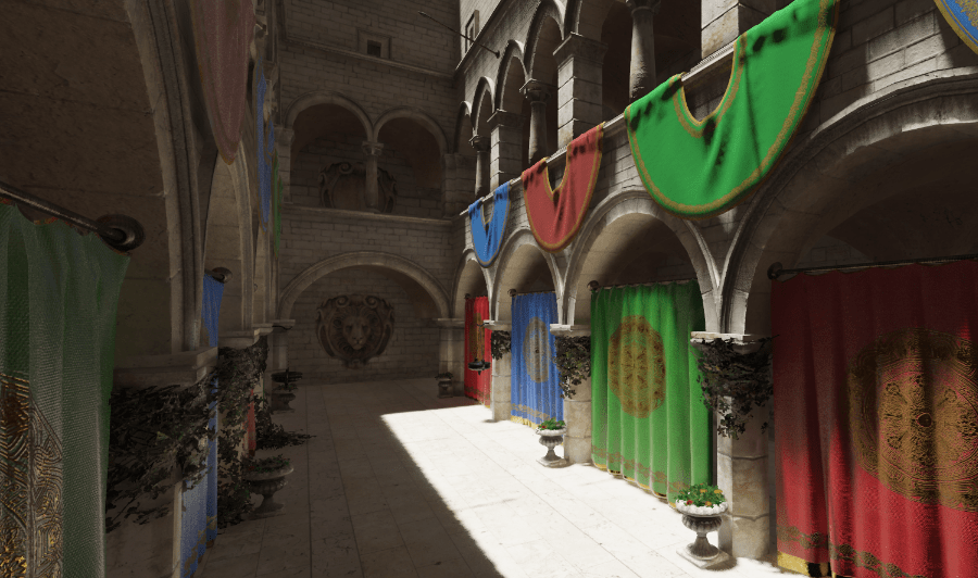 Sponza Atrium SSGI/SSR on a 2080 RTX